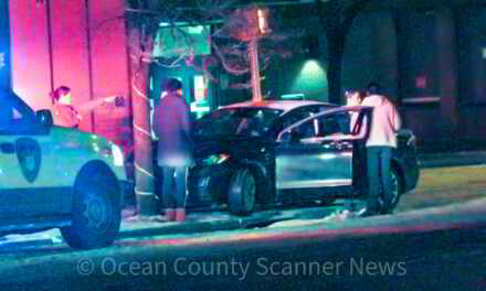 TOMS RIVER: Photos of Car into Tree Downtown